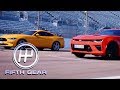 Ford Mustang V8 GT VS Chevrolet Camaro V8 - The Drag Race! | Fifth Gear