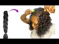 Quick And Easy Crochet Hairstyle Using Braid Extension