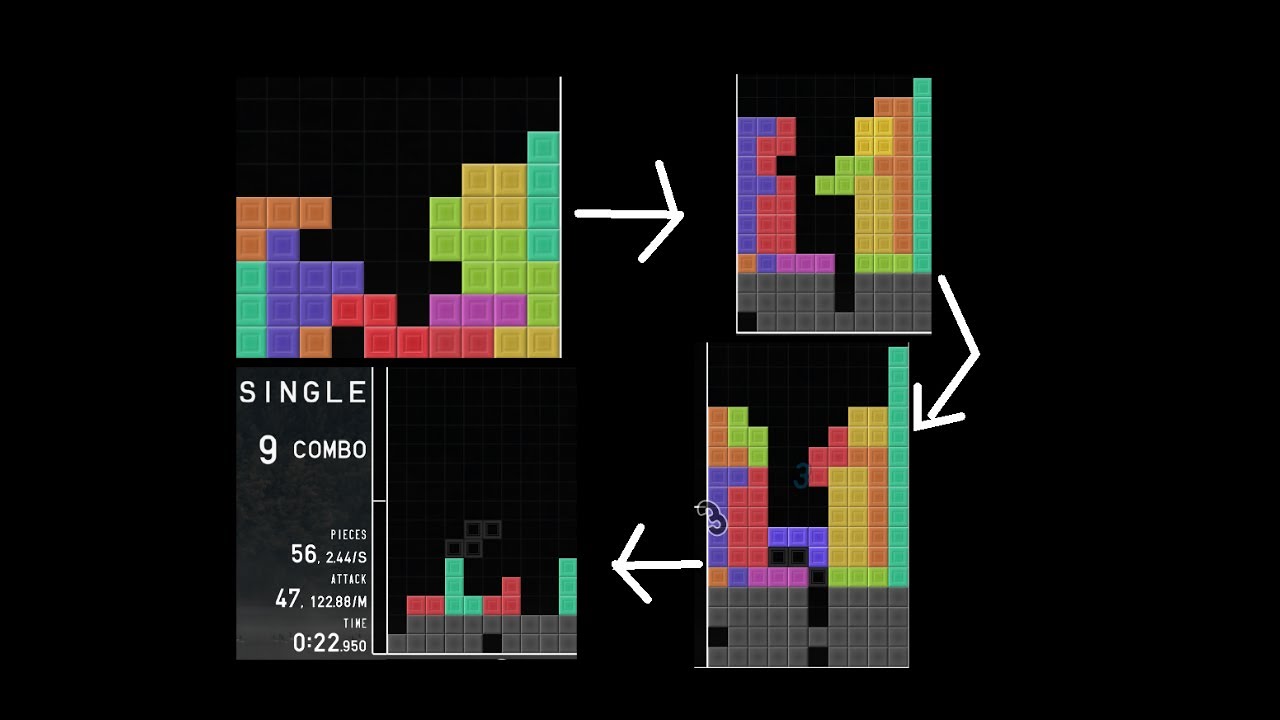 TETR.IO Tetra League - SDPC into Mech TSD into weird 9 combo