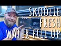 Skoolie Fresh Water Fill Up (Gravity Fill) || 2020 Bus Conversion - Ep. 19