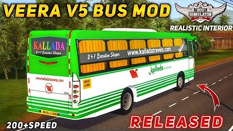 download KALLADA VEERA SLEEPER BUS MOD for bus simulator indonesia | BUSSID V3.6.1 | #bussidmods
