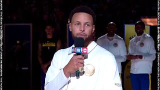 Golden State Warriors  Ring Ceremony  2022 NBA Champions