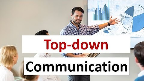 Talk like a consultant -Top-down communication