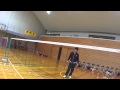 バドミントン　柔らかいサーブの打ち方