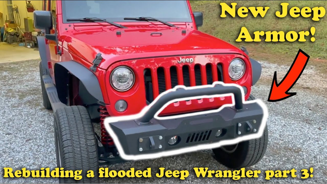 What is the BEST Jeep Armor! Rebuilding a salvaged Jeep Wrangler part 5