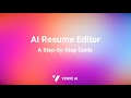 Master Your Resume with Verve AI: The Ultimate AI-Powered Resume Editor!