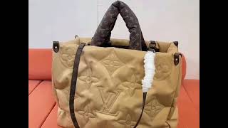 Unboxing Louis Vuitton Pillow Puffer ONTHEGO GM Beige Autres