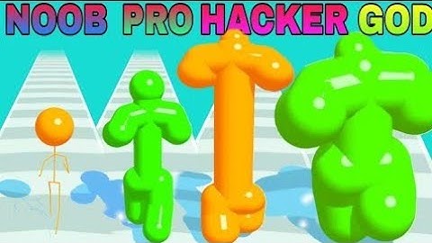 Tall Man Run/NOOB VS PRO VS HACKER VS GOD in Tall Man Run