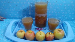طريقة عمل عصير التفاح الطازج الفريش