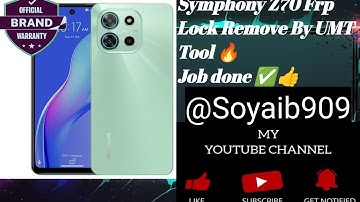 Symphony Z70 Frp Lock Remove By UMT Tool 🔥 Job Done ✅