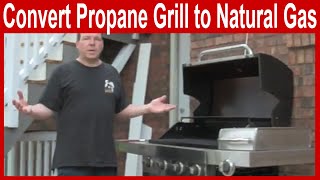 How To Convert A Propane Grill To Natural Gas Youtube