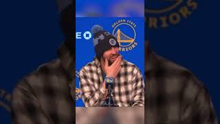 Klay was asked about Steve Kerr sticking with the same starting five ? shorts