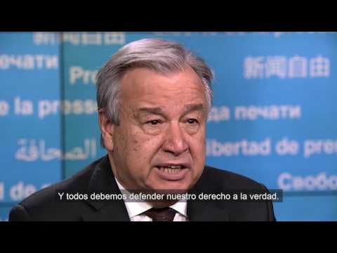 Mensaje de António Guterres para el Día Mundial de la Libertad de Prensa 2017