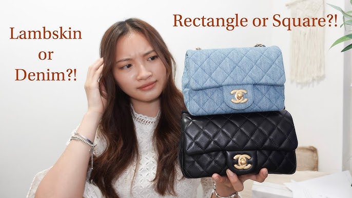 Chanel 22C mini rectangle flap with pearl crush, Luxury, Bags & Wallets on  Carousell