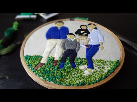 Video: How To Embroider A Picture With Satin Stitch