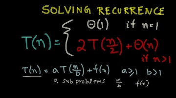 Programming Interview: Solving Recurrence Relations (Analysis of Algorithm)