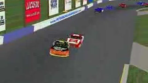 Mark Adams and Mark Howland last lap at Peterborough