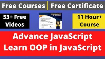 Free Online Courses with Certificates Learn JavaScript Object Oriented Programming ccna #DeepShukla