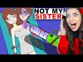 I'm Luckier Than My Twin Sister (TRUE Story Animation Reaction)