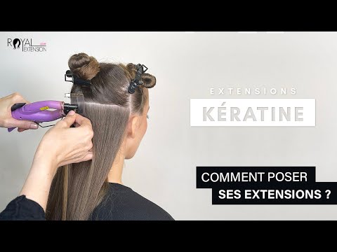 Vidéo: Comment appliquer les extensions de cheveux Hot Fusion : 5 étapes (avec photos)