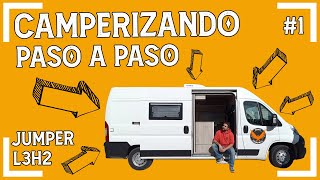 CAMPERIZANDO PASO A PASO EP.1 |  L3H2 CON AIRE ACONDICIONADO | MATERIAL, AISLANTE, SISTEMA ELÉCTRICO