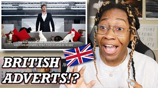 AMERICAN REACTS TO BRITISH TV COMMERCIALS (ADVERTS) FOR THE FIRST TIME! 😳