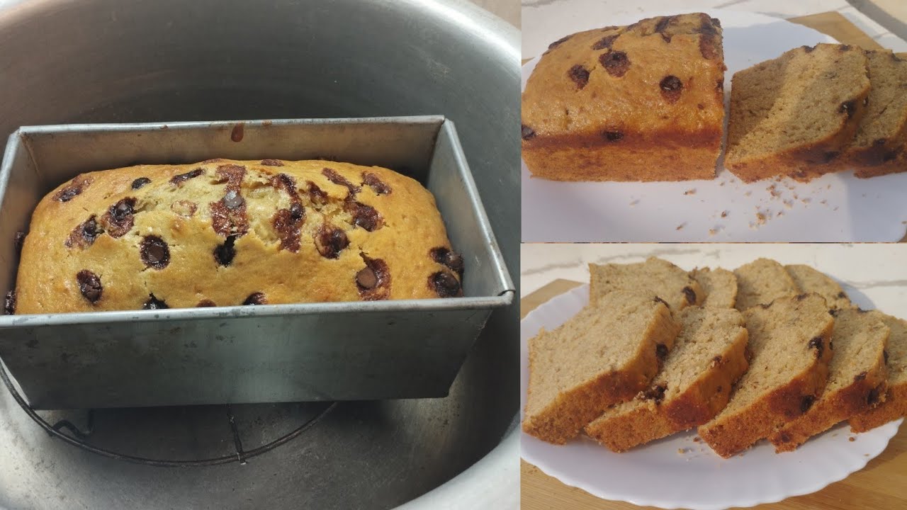 The Best Chocolate chip Banana Bread No butter No oven No mixer