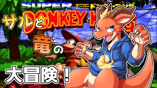 【スーパードンキコング】おサル2匹と一緒にバナナを取り返す！！【ケモノVtuber】