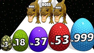 Dino Merge Run - Upgrade Last Dinosaur Max Level Gameplay (Dino Evolution Run) Part 2 screenshot 2