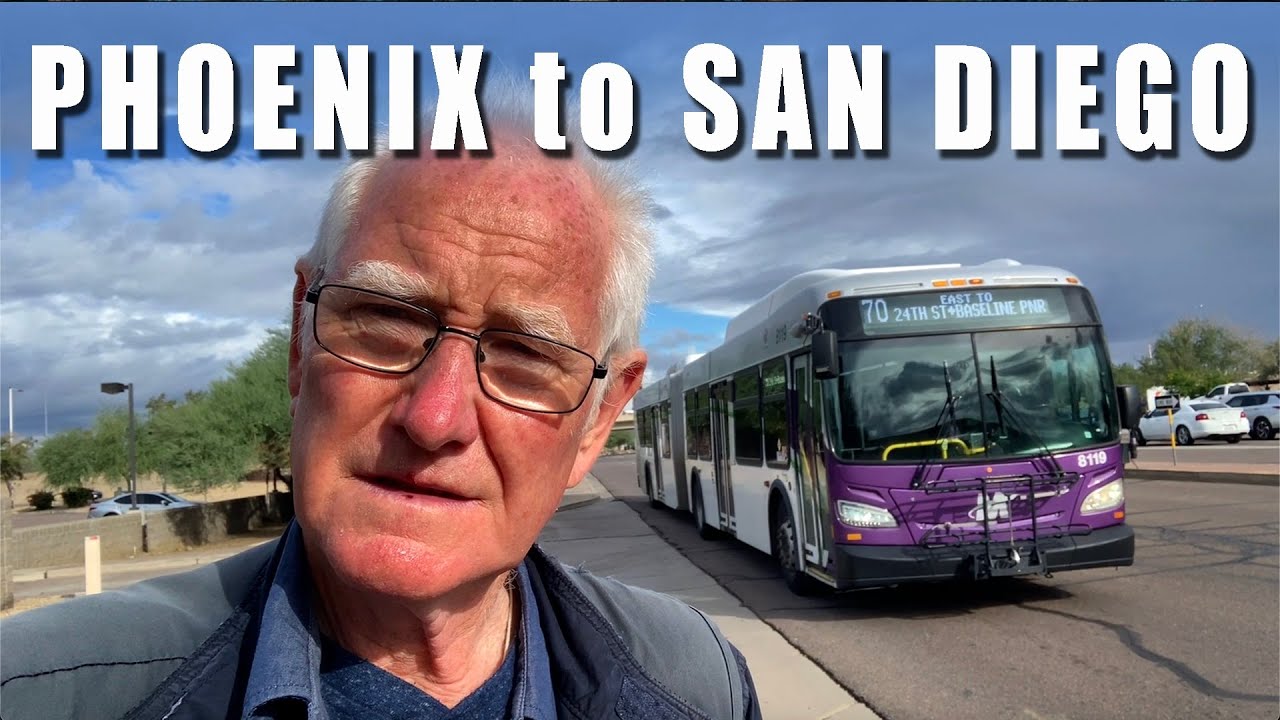 Поездка из Финикса в Сан-Диего на автобусе Greyhound 🇺🇸 6 часов через приграничные районы США и М...