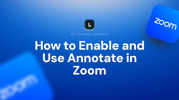 How to Enable and Use Annotate in Zoom | Step-by-Step Guide for Meetings