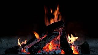🔥🪵🌲 (10 HOURS) Cozy Relaxing Crackling Campfire Sounds at Night for Sleep, Insomnia, Relaxation