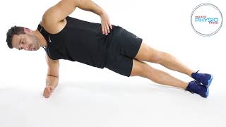 Hip abduction side plank (Isometric hold)
