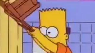 Bart Hits Homer with a Chair