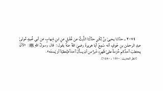 حديث لأن يحتطب أحدكم حزمة على ظهره خير له من أن يسأل أحدا فيعطيه أو يمنعه | صحيح البخاري