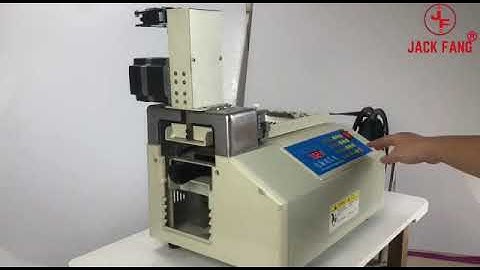 Jack Fang Automatic Storage Webbing,  Velcro, Niwar, Elastic, Zip, Ribbon, Belt Loop Cutting Machine