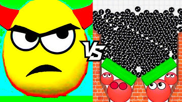 Draw to Smash vs Hide Ball Impossible Puzzles: Relaxing Gameplay