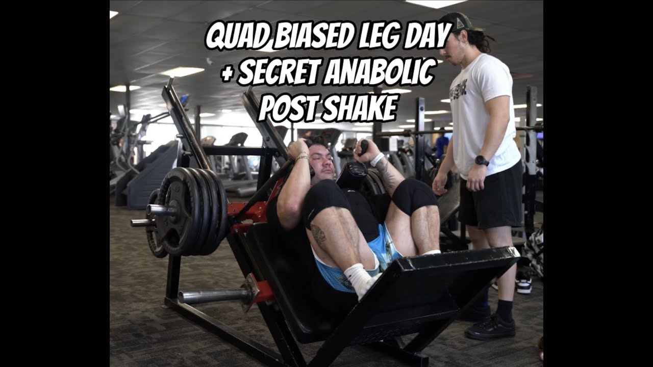 Quad Biased Leg Day + Secret Anabolic Post W/O Shake YouTube