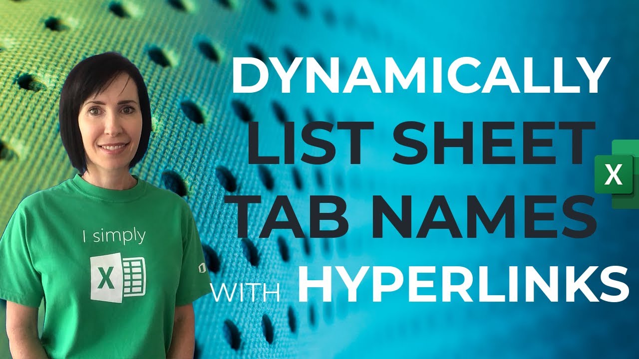 Create a List of All Sheet Names | Dynamic Excel Table of Contents inc Hyperlinks & Auto Updates