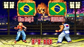 Real Bout Fatal Fury - Blue Mary X (BRA) VS (BRA) FIREBLACK [rbff1] [Fightcade] [FT10] リアルバウト餓狼伝説