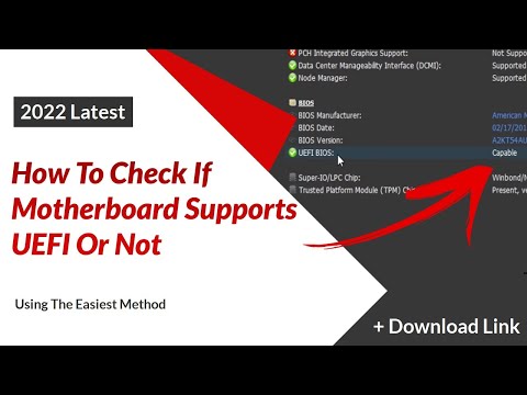 How do I know if my motherboard supports UEFI EFI?