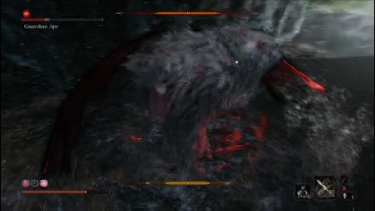Sekiro defeating guardian ape gameplay