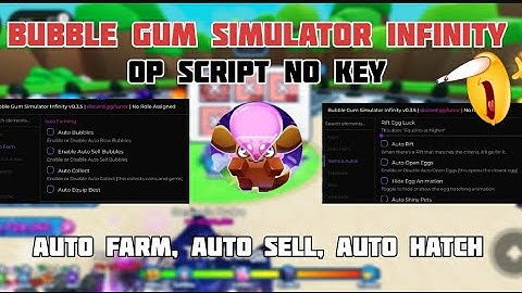[EASTER] Bubble Gum Simulator INFINITY Script: Auto Farm, Hatch Eggs, Auto Sell! *NO KEY*