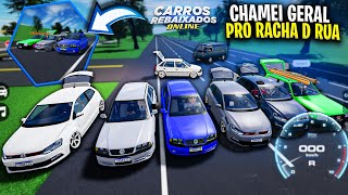 DESAFIEI OS INSCRITOS NUM RACHA DE RUA NO JOGO CARROS REBAIXADOS ONLINE DO ROBLOX screenshot 4
