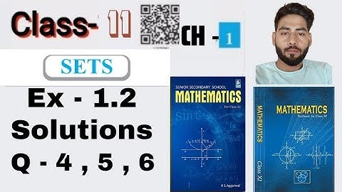Class 11 Maths New NCERT | Chapter 1 Sets Exercise 1.2 Q-4,5,6 Solutions| @YellowMaths