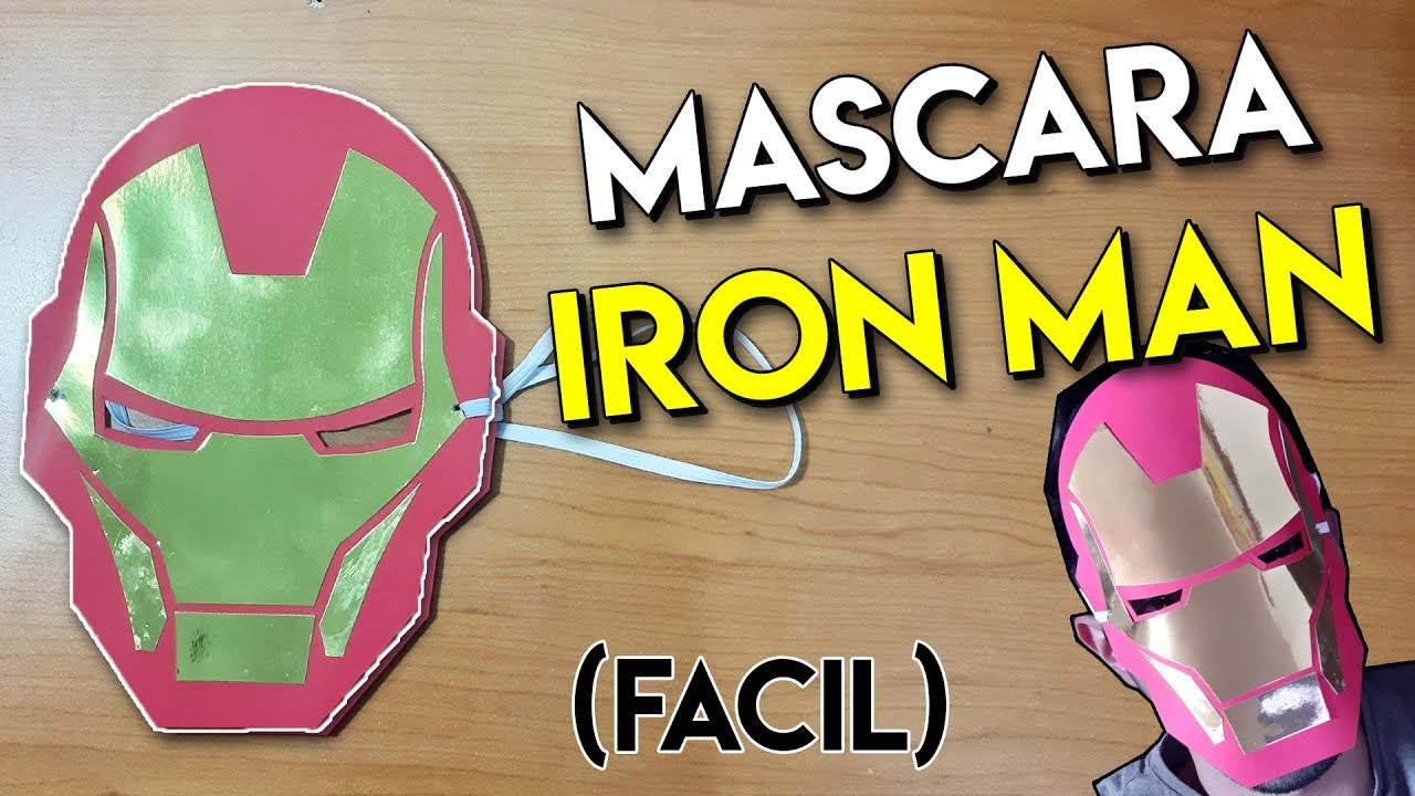 Como Hacer MASCARA de IRONMAN para NIÑOS / Muy fácil y rápido 😊 