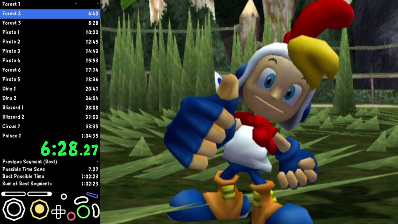 Billy Hatcher and the Giant Egg Any% in 1:03:46 [World Record]