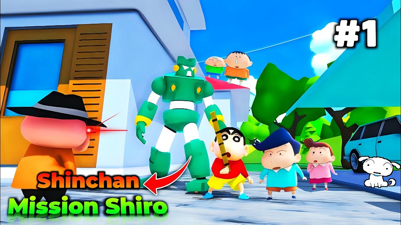 Shinchan going to save shiro😰 | Shinchan mobile Gameplay ep-1