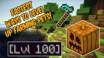 The FASTEST Ways To Level Up Farming Pets! (Hypixel Skyblock)