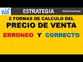 Como calcular el Precio de Venta EXCEL